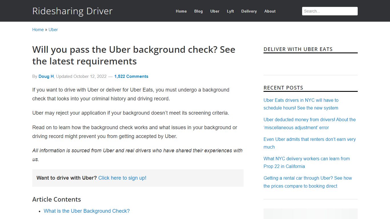 Will you pass the Uber background check? See the latest requirements